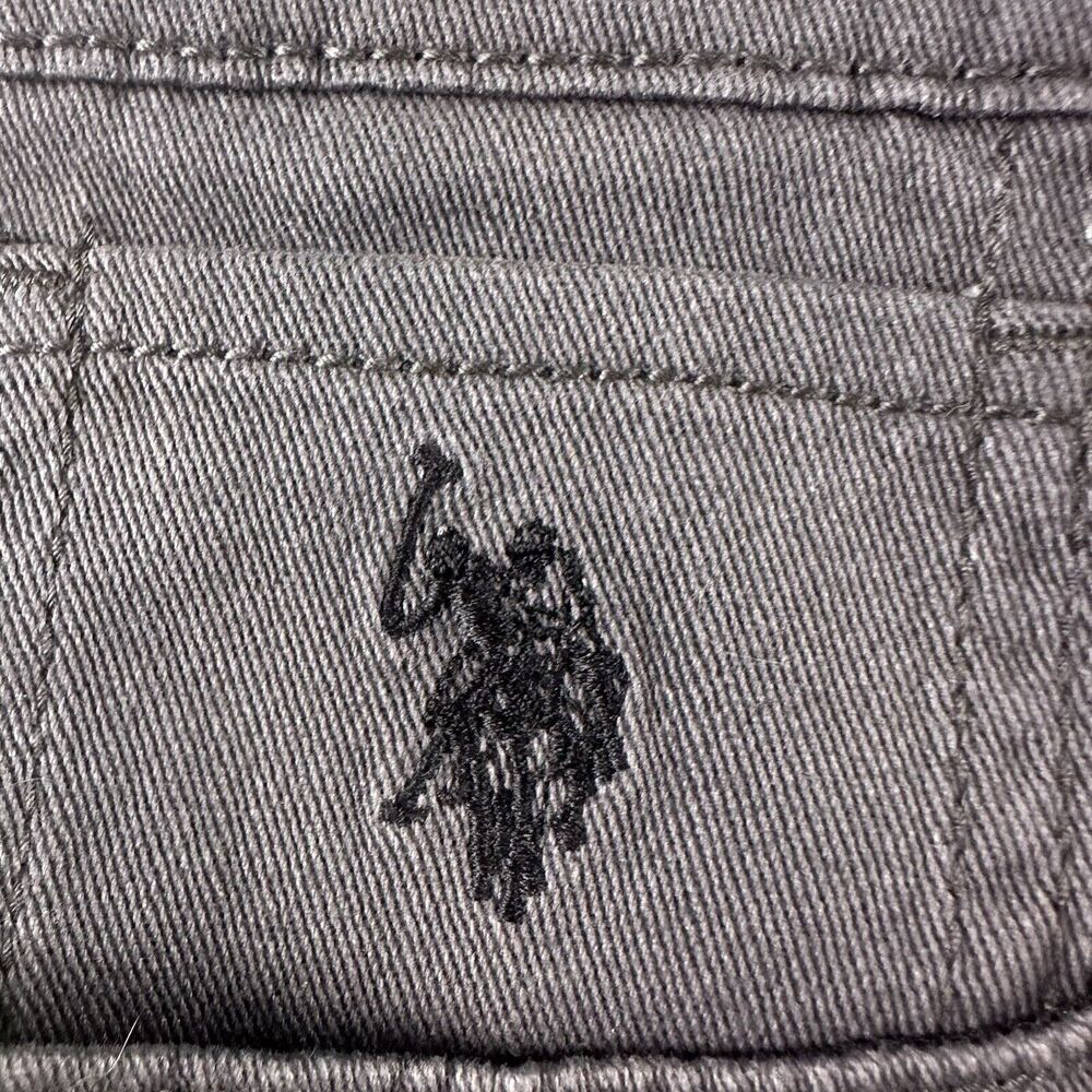 US POLO ASSN. Boys Size 18 Dark Gray 5 Pocket Jeans Brand New, Reinforced Knee - Picture 9 of 16